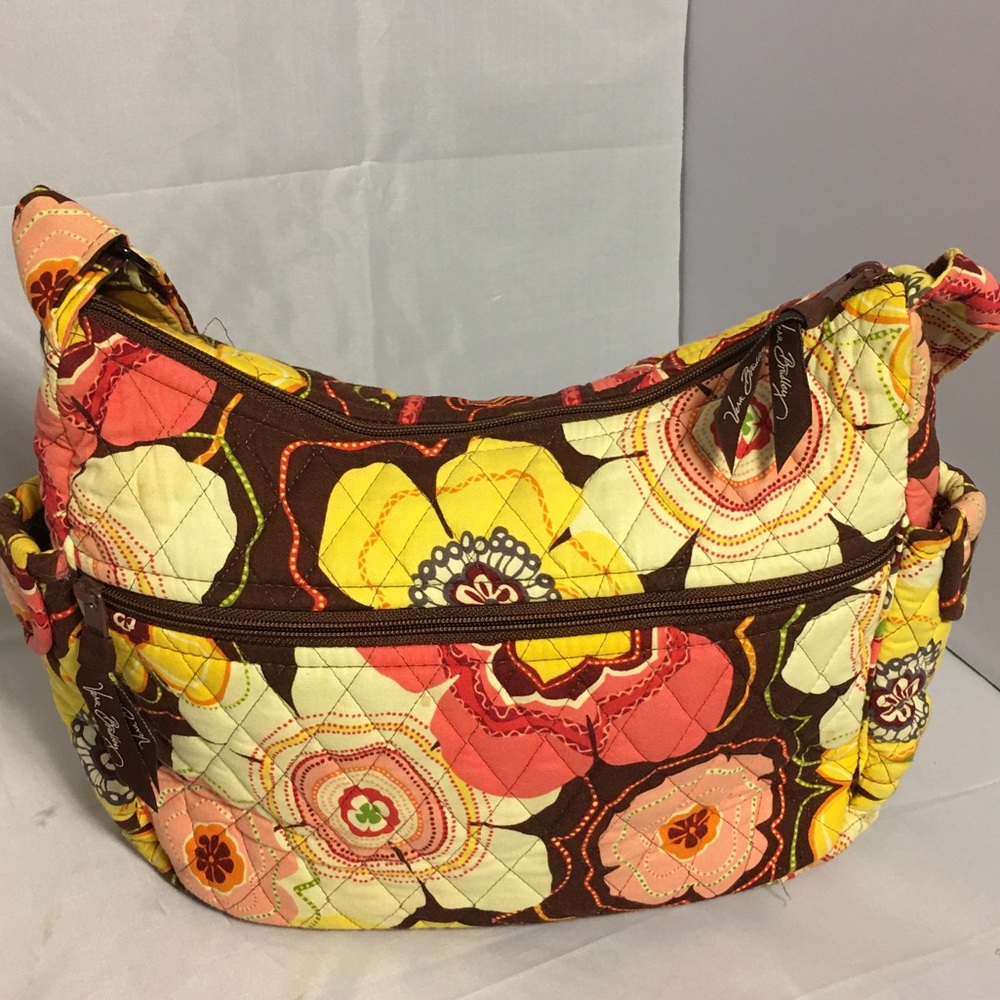 Vera Bradley Purse yellows oranges flowers - Picture 4 of 14